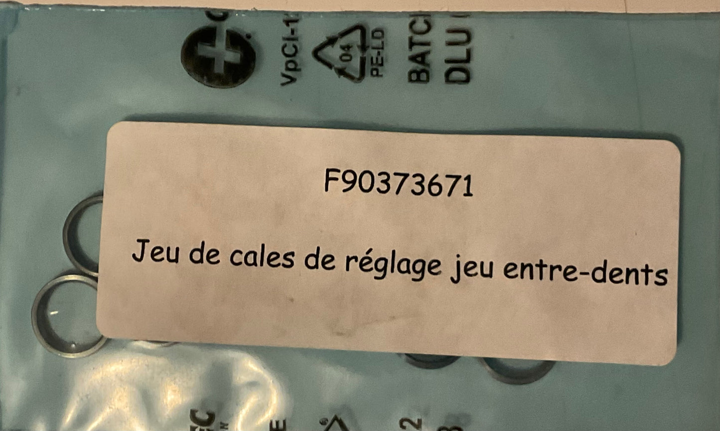Jeu de Cales de Réglage Entre Dents d’Autobloquant