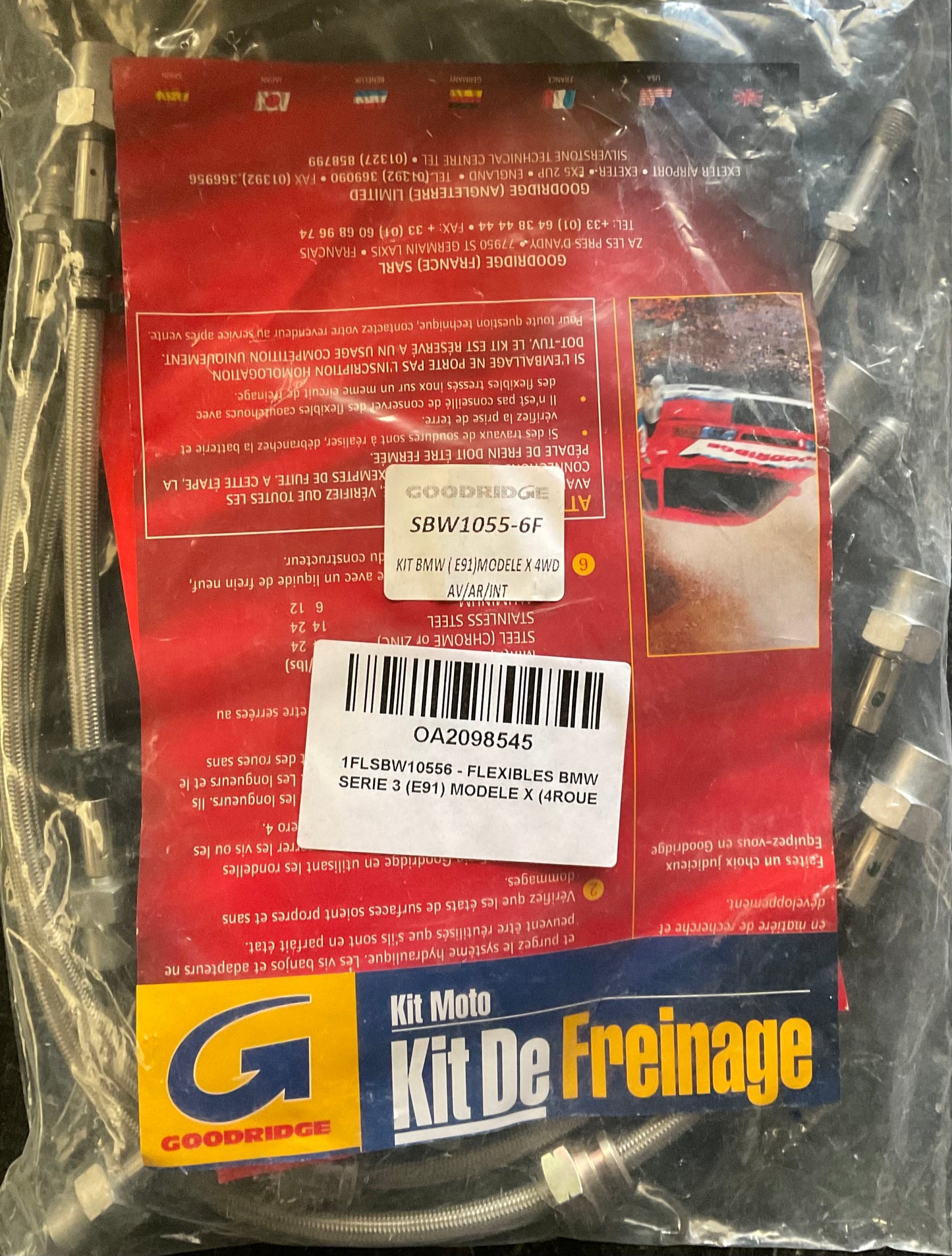 Kit de Flexibles de Frein Aviation BMW Série 3 E91