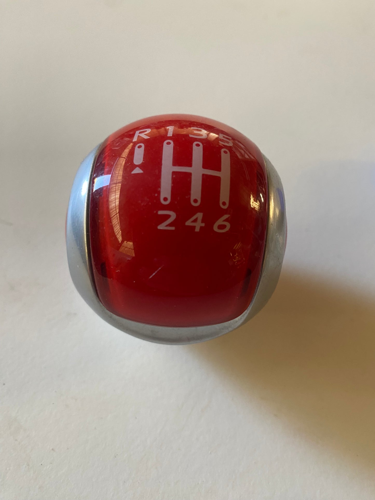 Pommeau de Levier de Vitesse Rouge Carmin Citroën
