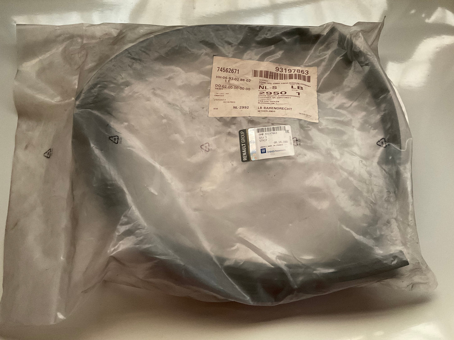 Joint de Vitre Latérale Opel Movano