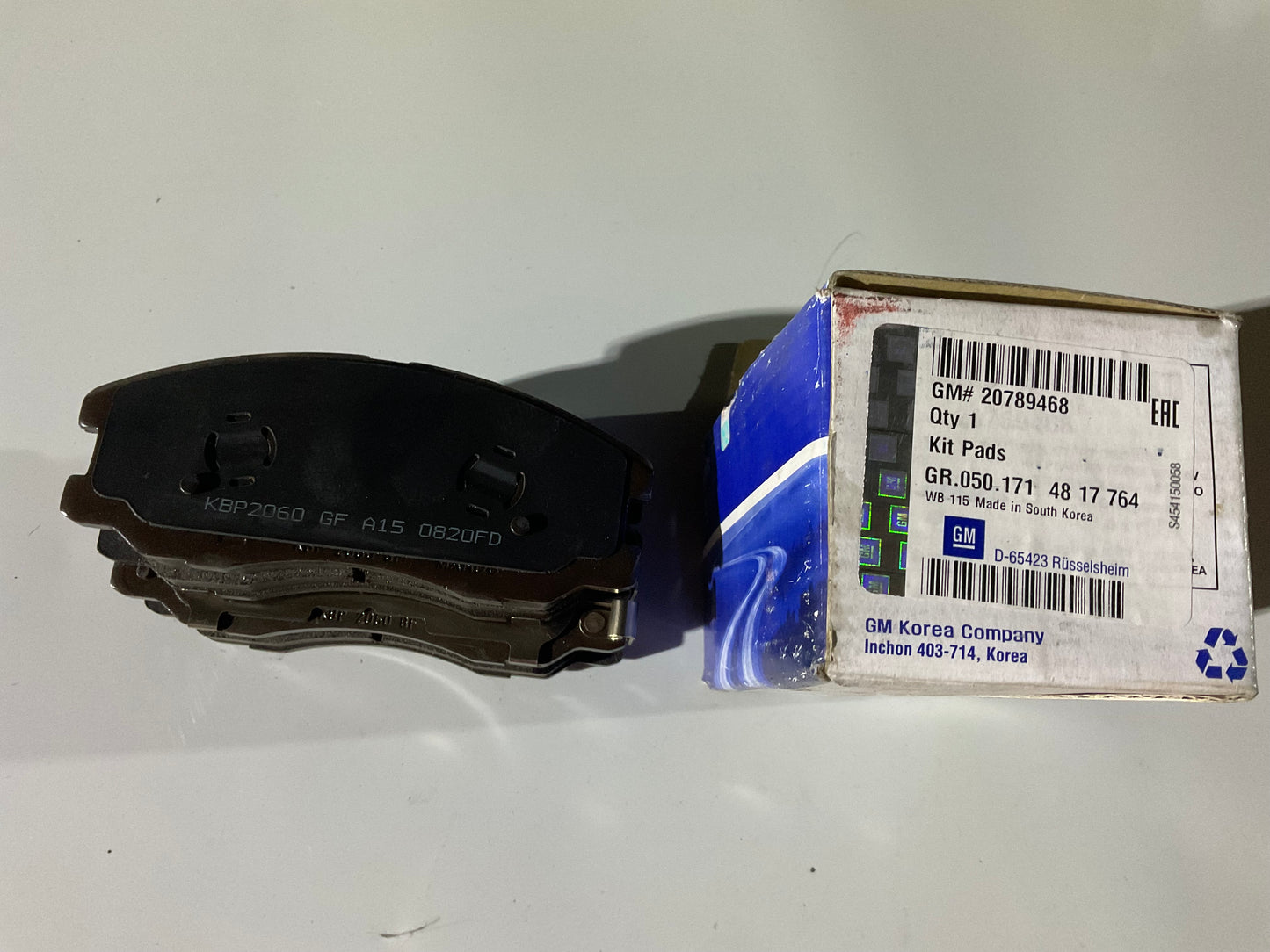 Jeu de Plaquettes de Frein