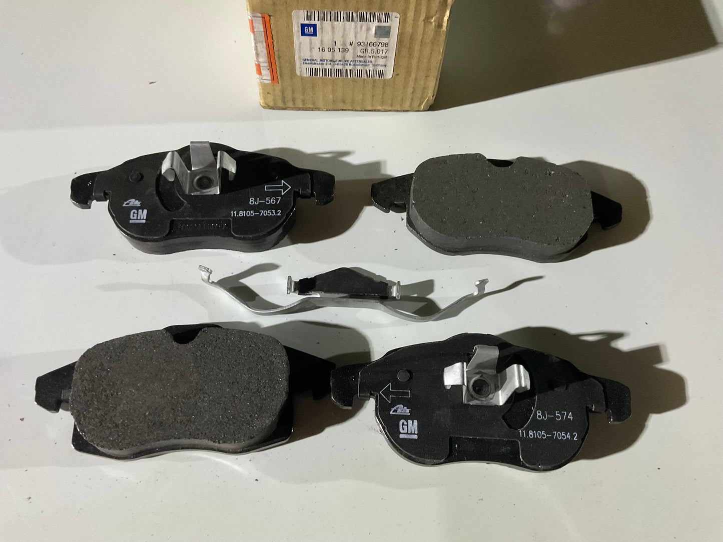 Jeu de Plaquettes de Frein