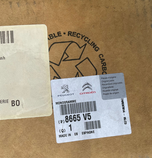 Monogramme de Hayon Arrière Peugeot 807