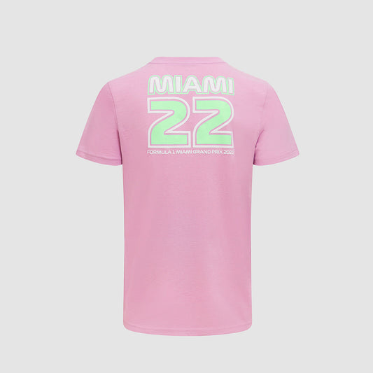T-Shirt Formula 1 Miami Rose Enfant