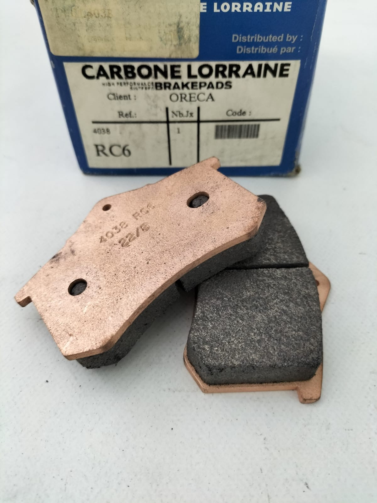 Jeu de Plaquette carbone Lorraine 4038 RC6