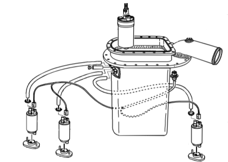 Pompe de gavage pour boite tampon