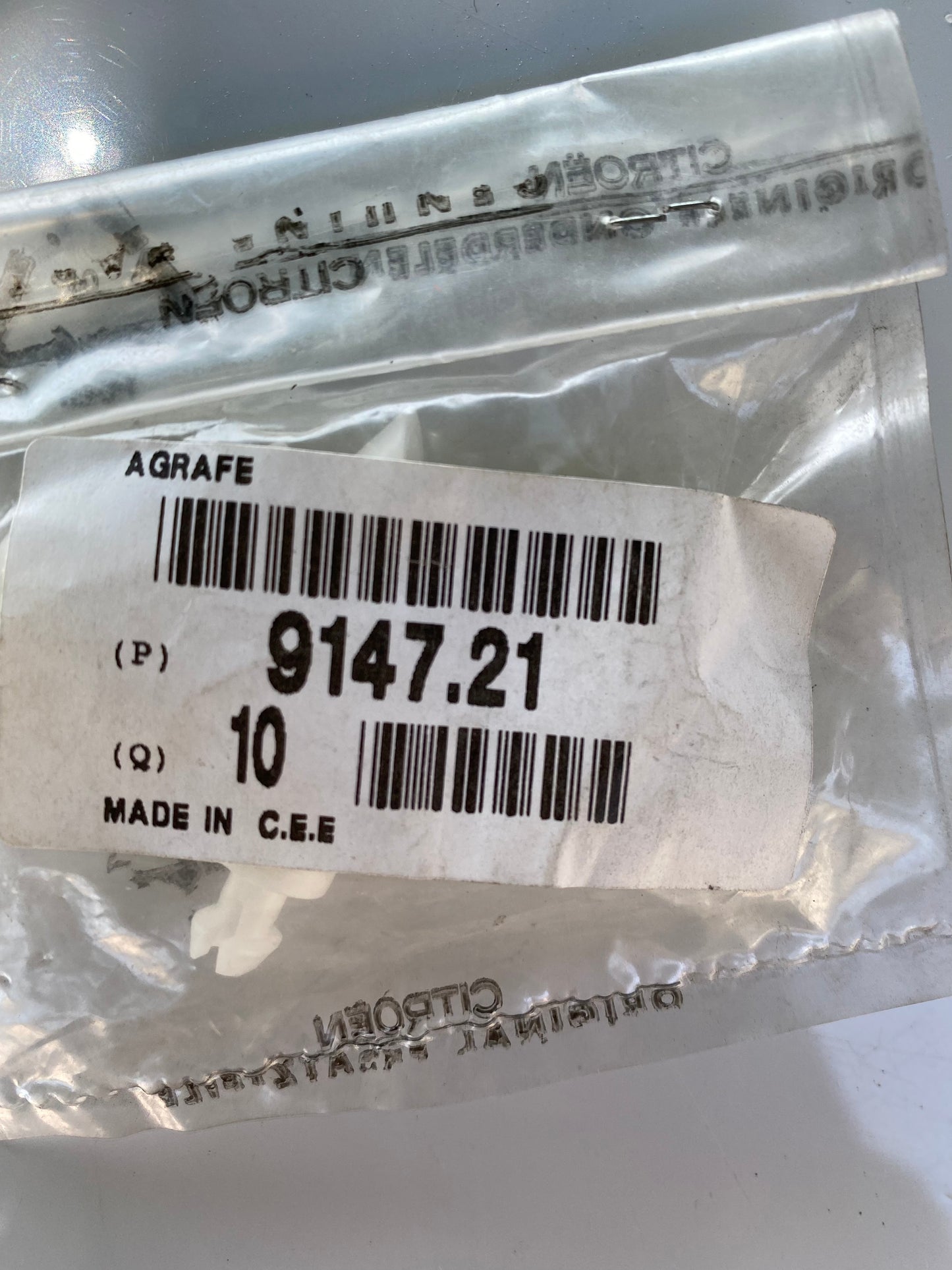 Agrafe Commande de Porte Peugeot 307