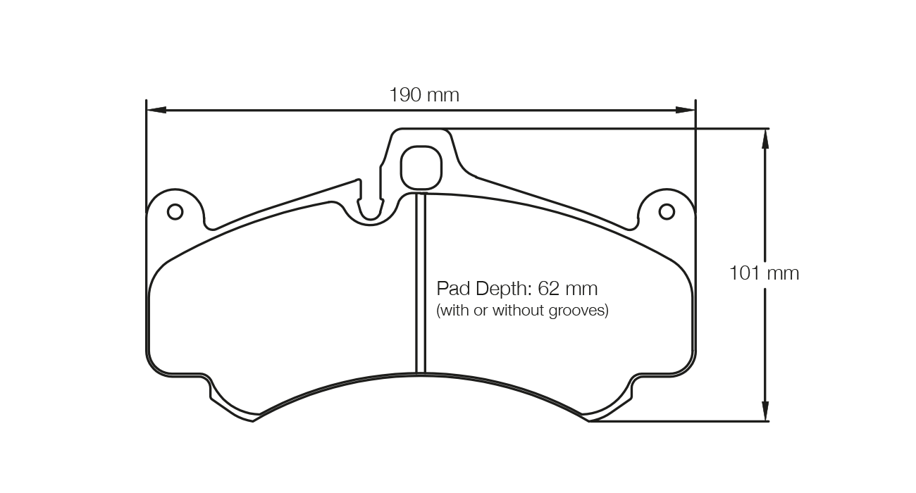 Jeu de Plaquettes Avant Porsche 997 GT3 Cup (2005-2012)