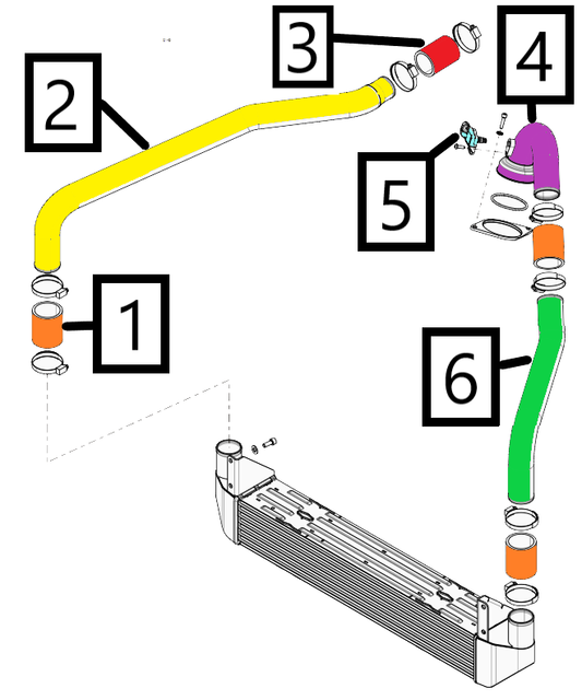 Durites échangeur Evo Clio 4 R3T