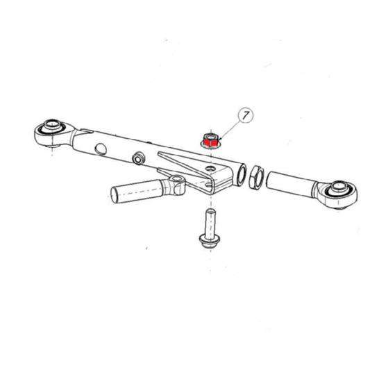 Écrou de fixation bras de Carrossage M12x150 DSR3