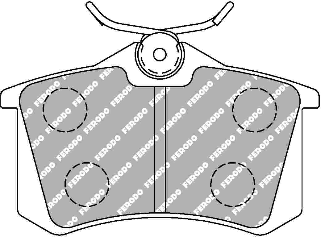 Jeu de plaquettes de frein FCP541W FERODO