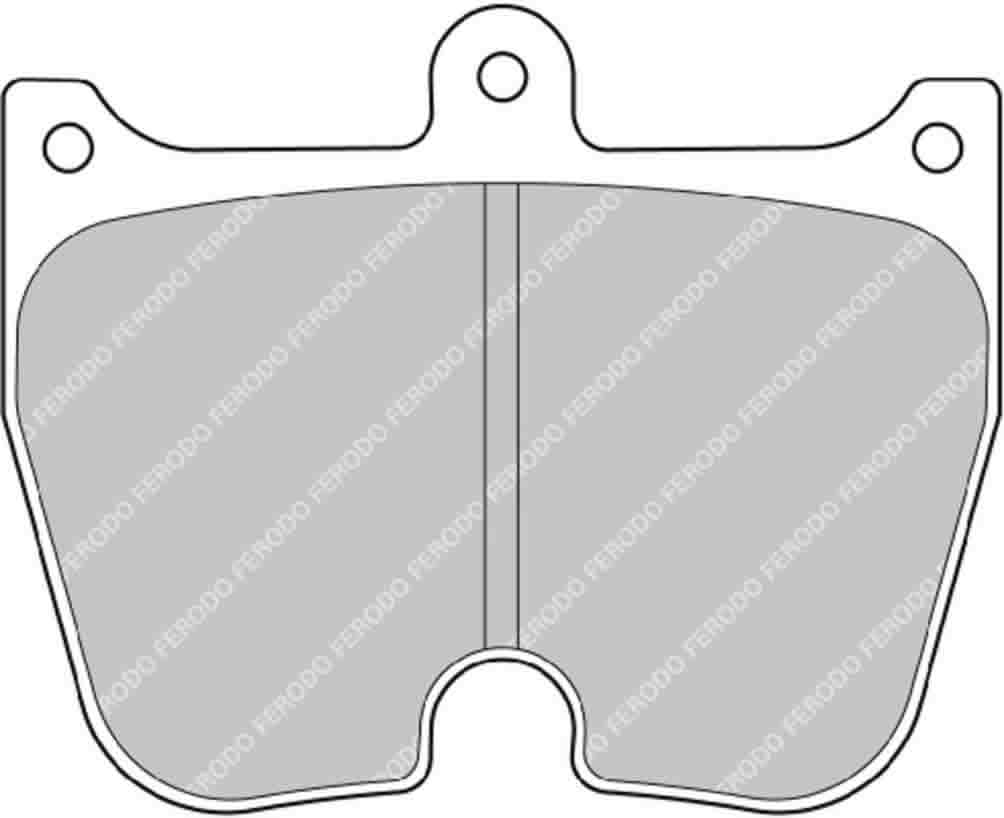 Jeu de plaquettes de frein FRP3045R Ferodo DS3000