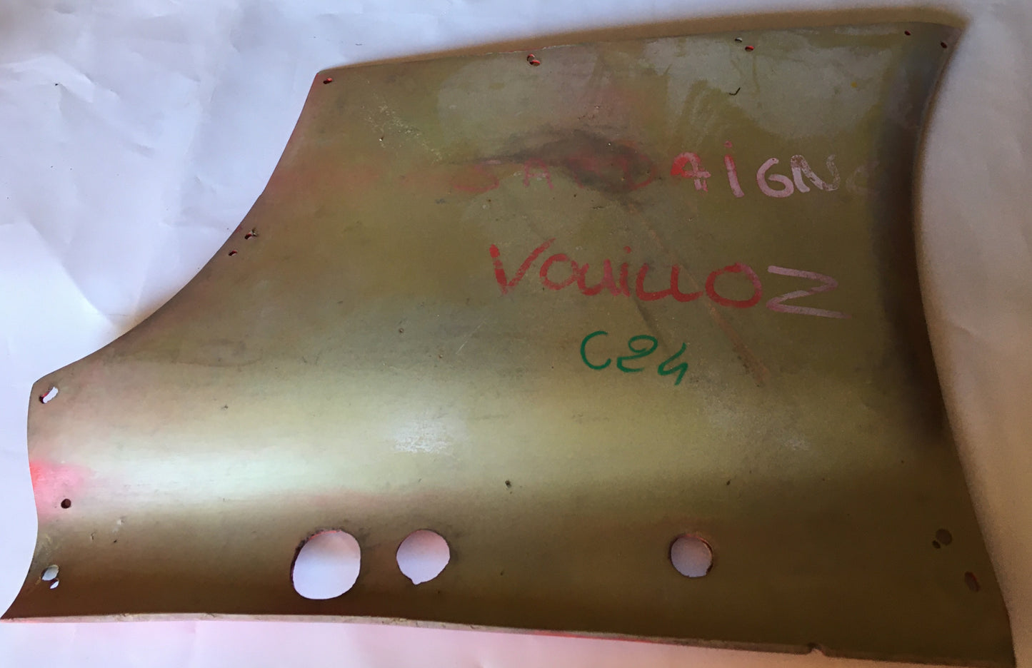 Protection de bas d'aile arrière droite pour 206 WRC