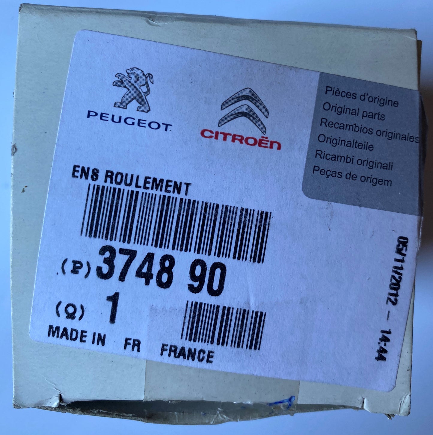 Roulement Moyeu Arrière 207
