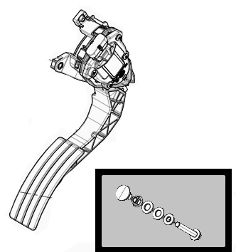 Butée Basse de Pédale d'Accélérateur Clio R3 Maxi