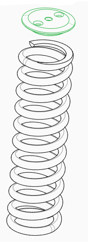 Coupelle de Ressort Arrière Clio R3 Access