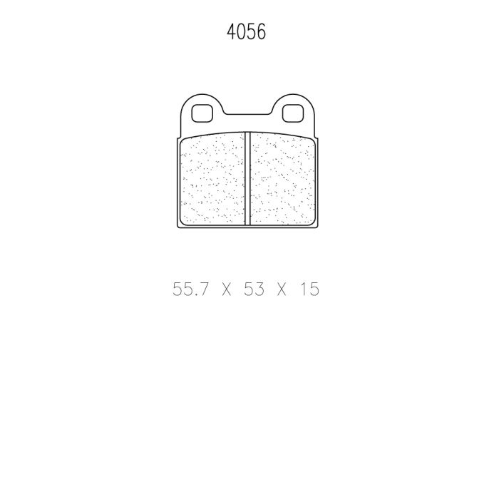 Jeu de Plaquettes Carbone Lorraine 4056 Porsche / Alfa