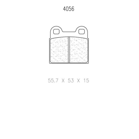 Jeu de Plaquettes Carbone Lorraine 4056 Porsche / Alfa