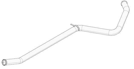 Ligne intermédiaire d'échappement Clio 4 R3T