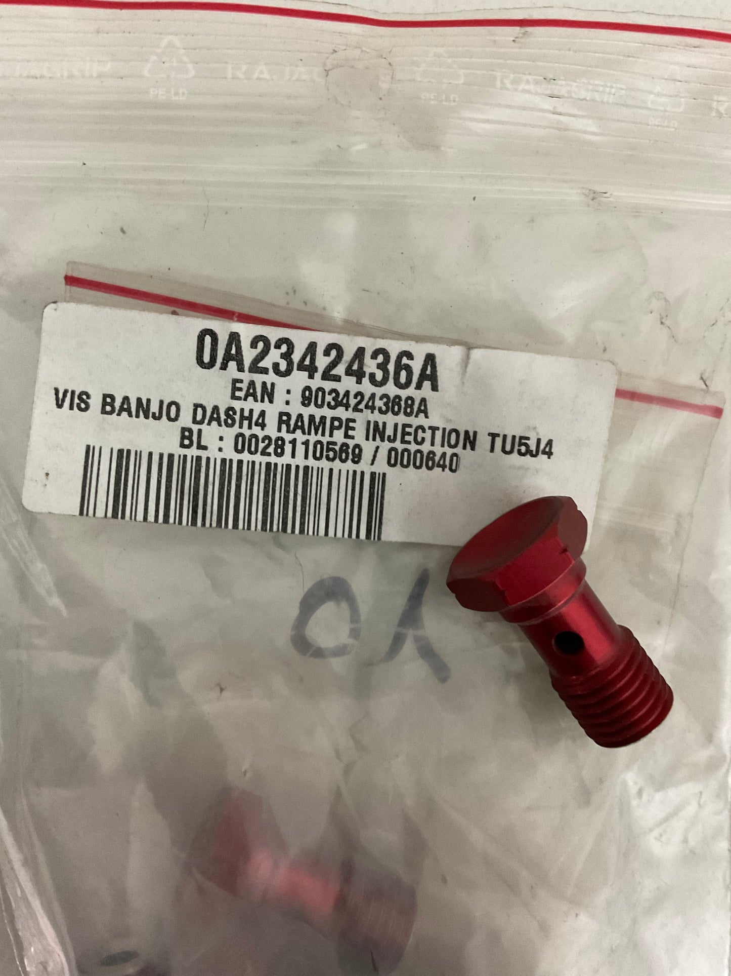 Vis Banjo Rampe d'Injection 0A2342436A