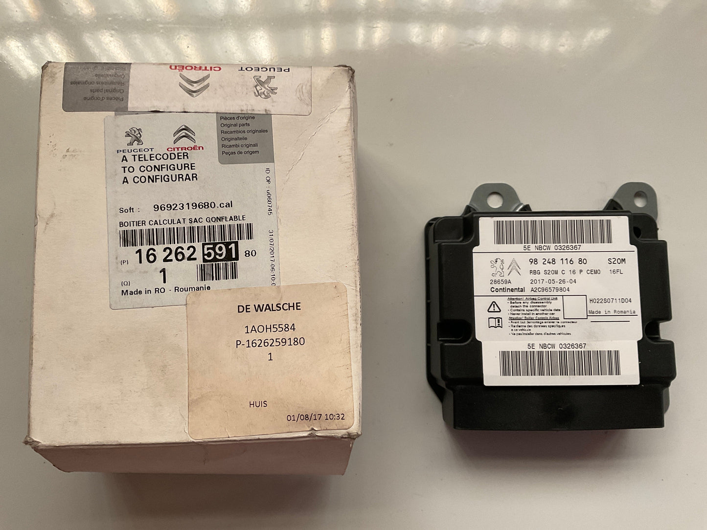 Calculateur d'Airbag 1626259180