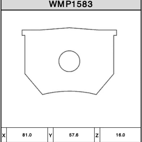 Jeu de Plaquettes Winmax WMP1583